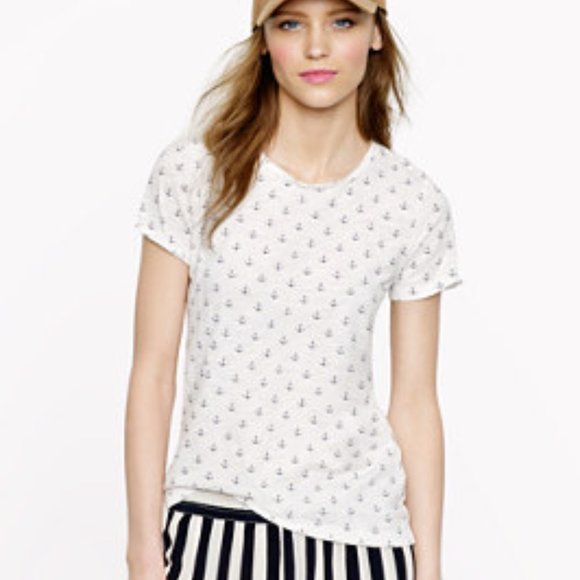 J. Crew Anchor Anchor Collector Tee sz S - Picture 2 of 8
